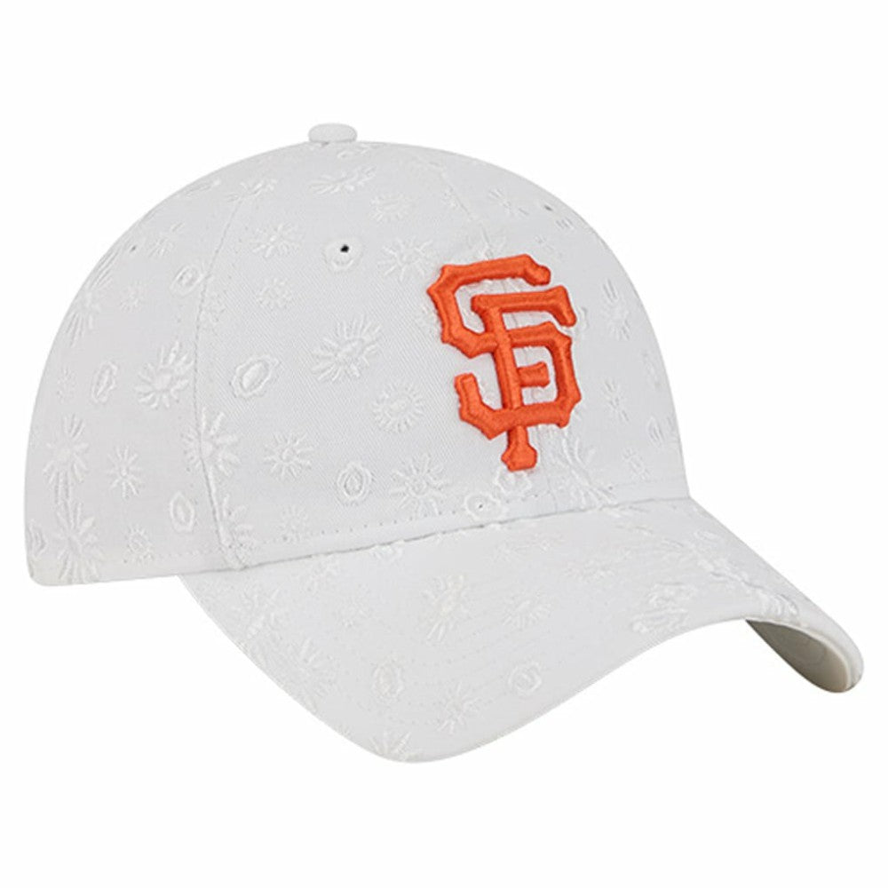 San Francisco Giants Women's Floral Mesh 9TWENTY Adjustable Hat - White | New Era