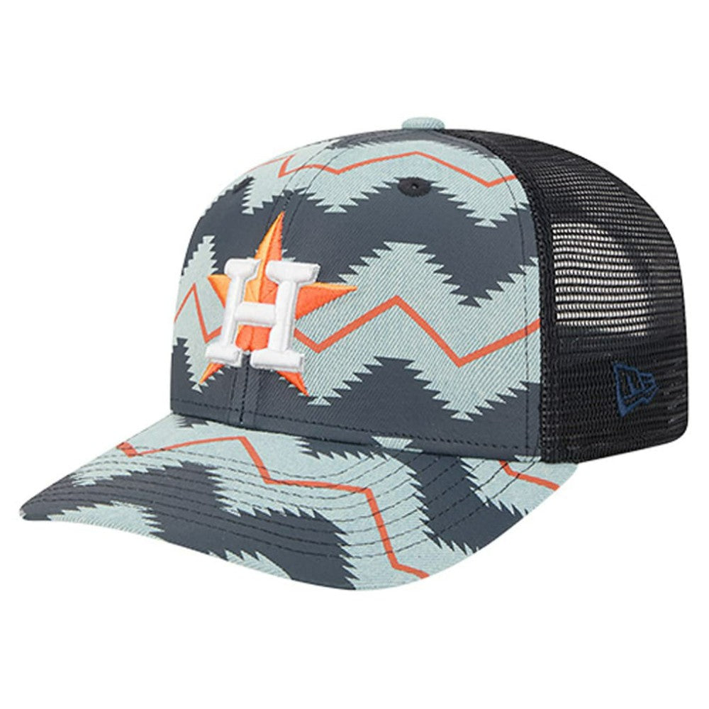 Houston Astros Aztec Denim 9SEVENTY Adjustable Hat - Denim/Navy | New Era