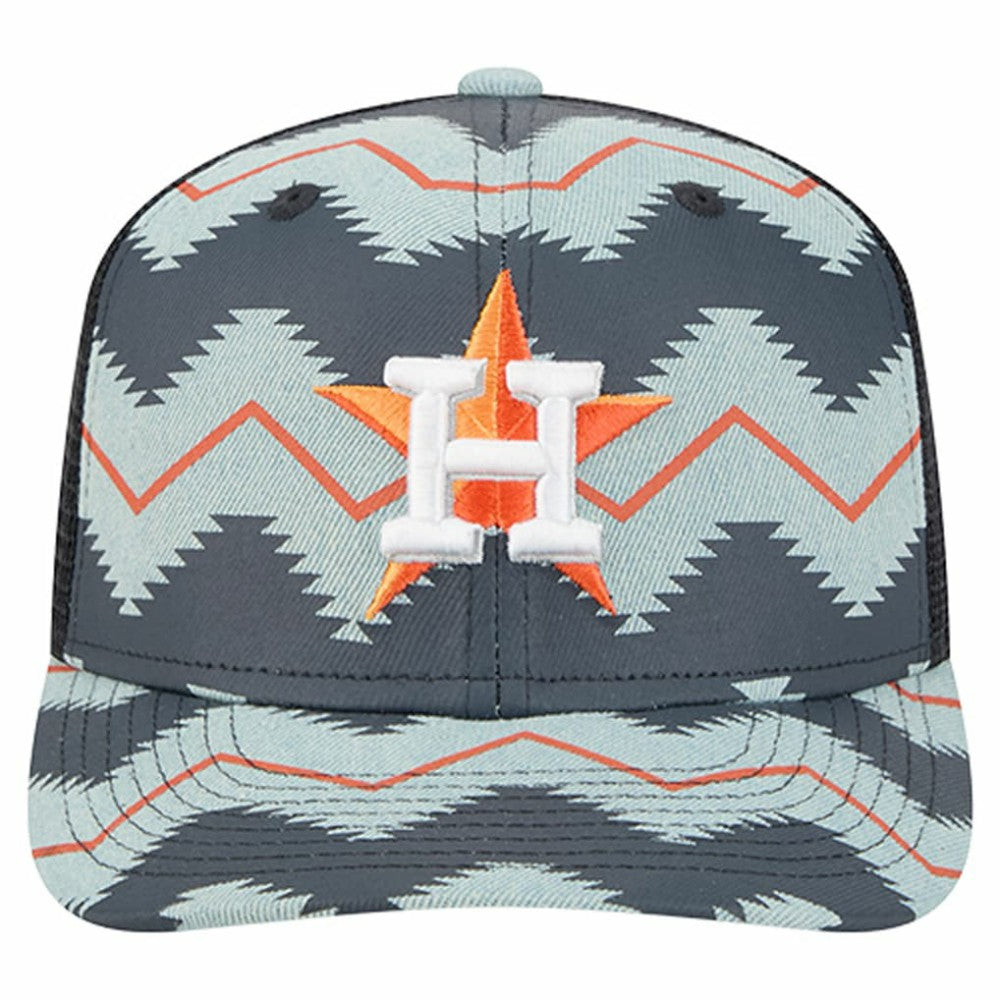 Houston Astros Aztec Denim 9SEVENTY Adjustable Hat - Denim/Navy | New Era