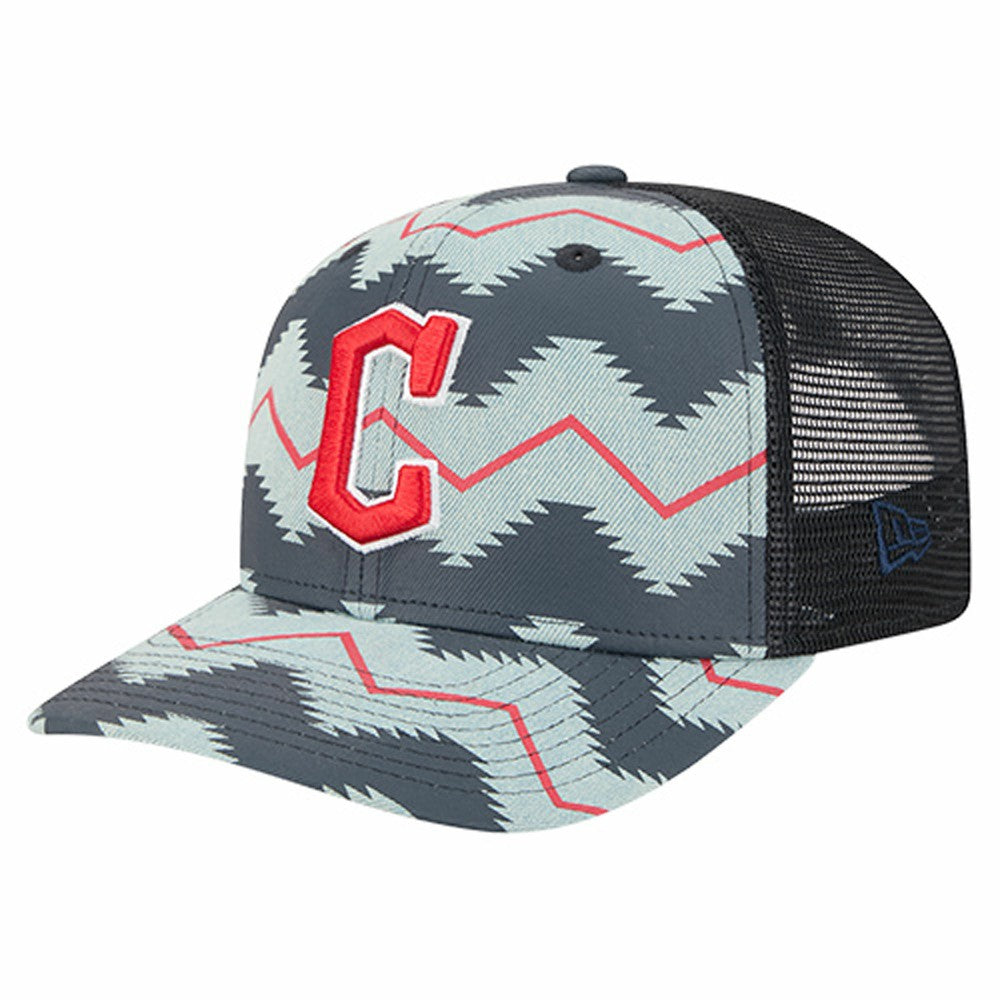 Cleveland Guardians Aztec Denim 9SEVENTY Adjustable Hat - Denim/Navy | New Era