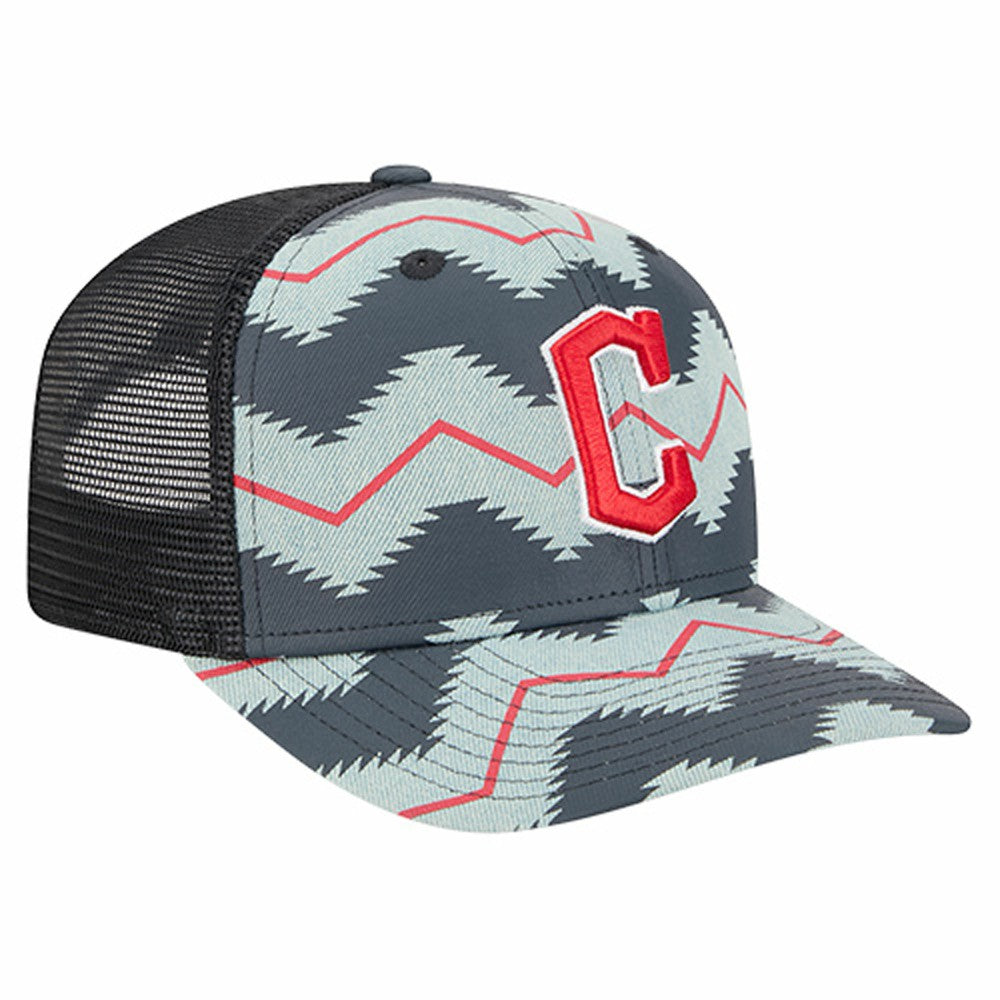 Cleveland Guardians Aztec Denim 9SEVENTY Adjustable Hat - Denim/Navy | New Era