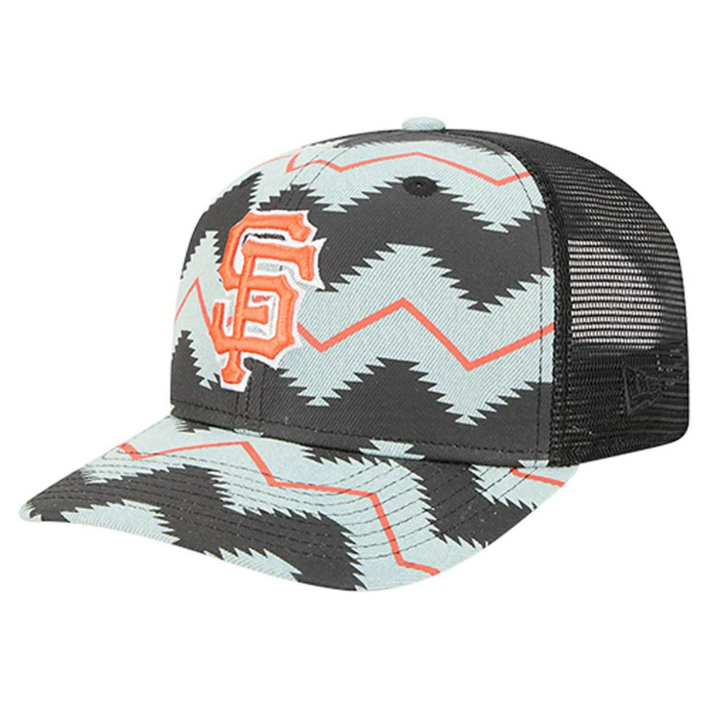 San Francisco Giants Aztec Denim 9SEVENTY Adjustable Hat - Denim/Black | New Era