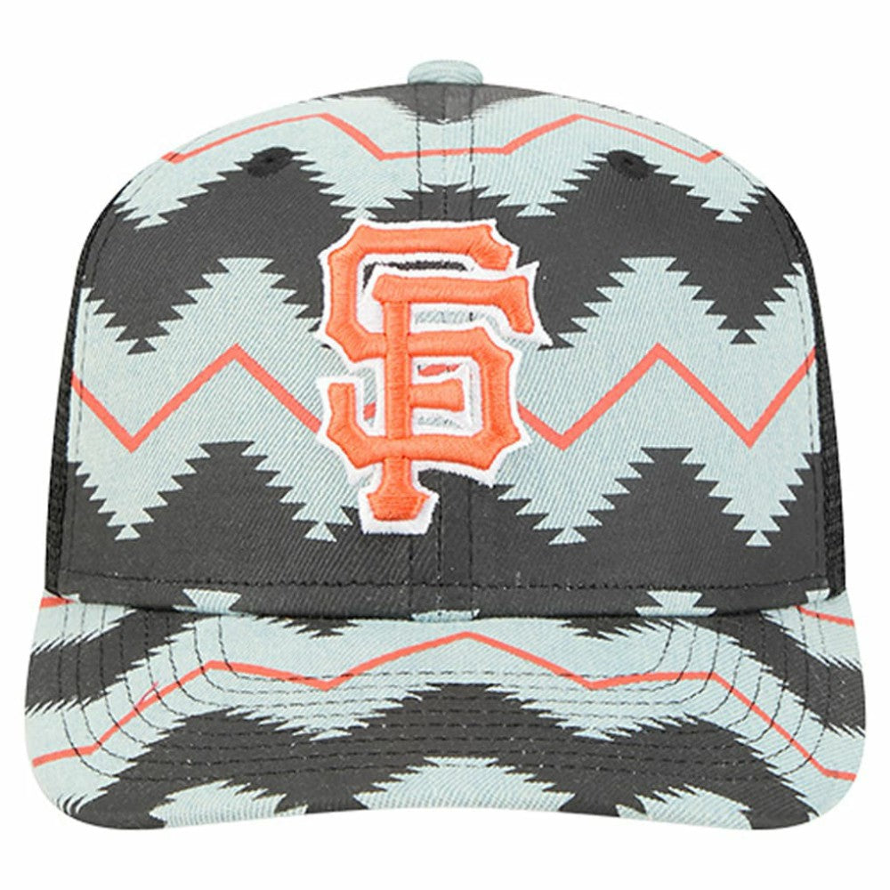 San Francisco Giants Aztec Denim 9SEVENTY Adjustable Hat - Denim/Black | New Era