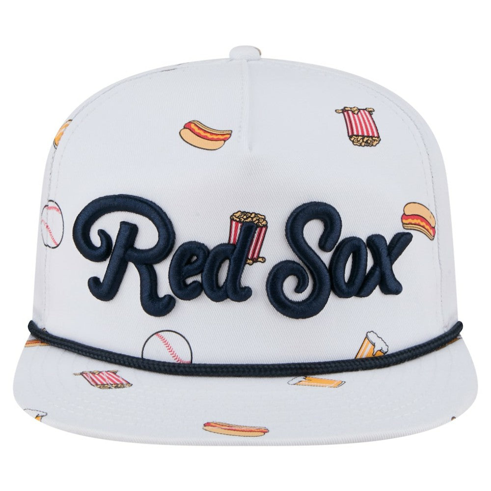 Boston Red Sox Team Cheer Rope 19TWENTY Adjustable Hat - White | New Era