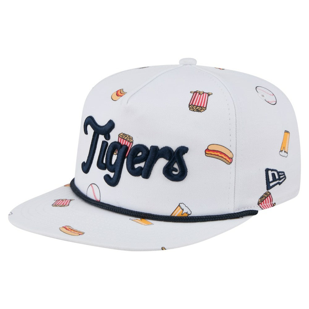 Detroit Tigers Team Cheer Rope 19TWENTY Adjustable Hat - White | New Era