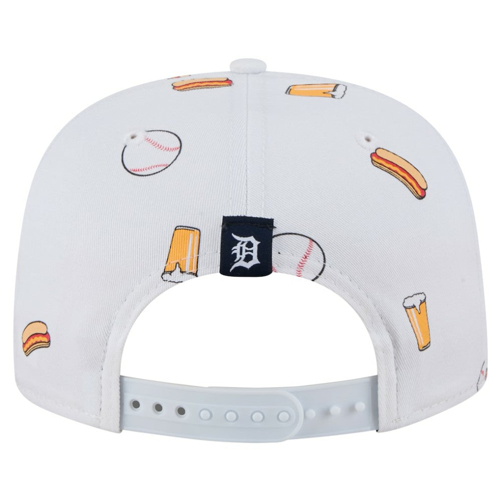 Detroit Tigers Team Cheer Rope 19TWENTY Adjustable Hat - White | New Era