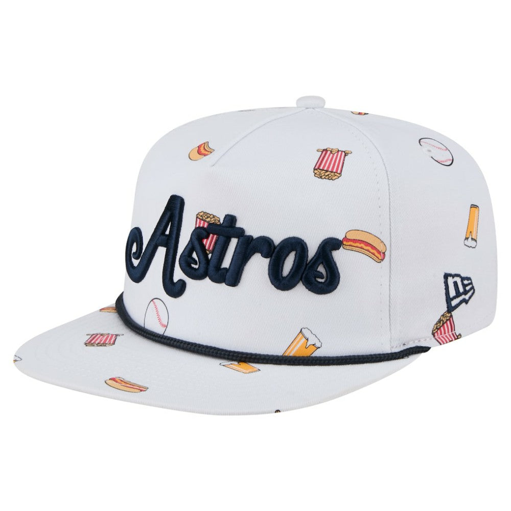 Houston Astros Team Cheer Rope 19TWENTY Adjustable Hat - White | New Era