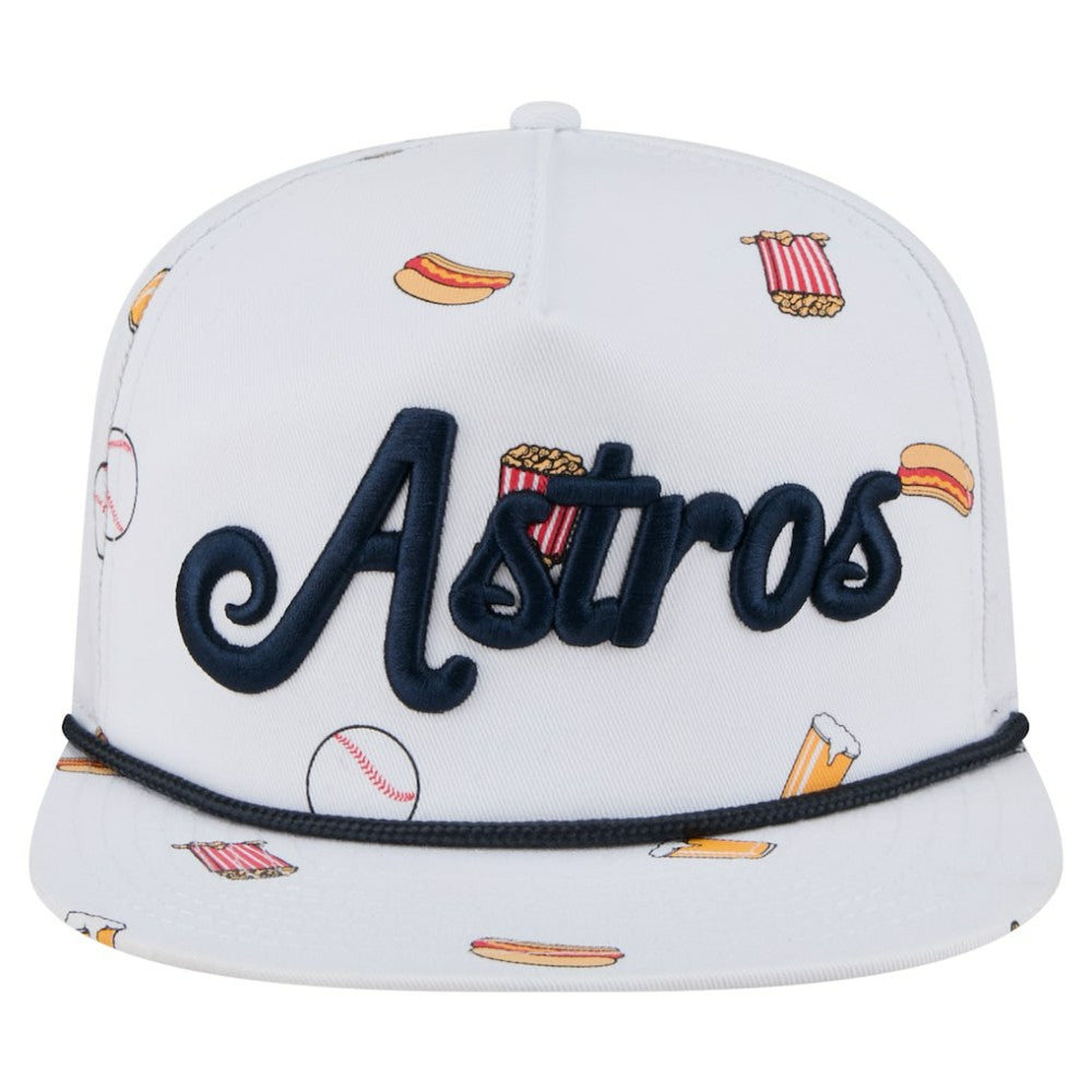 Houston Astros Team Cheer Rope 19TWENTY Adjustable Hat - White | New Era