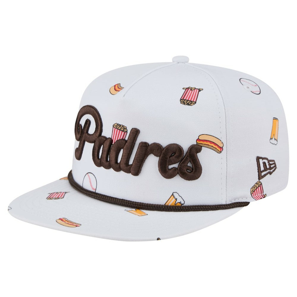 San Diego Padres Team Cheer Rope 19TWENTY Adjustable Hat - White | New Era