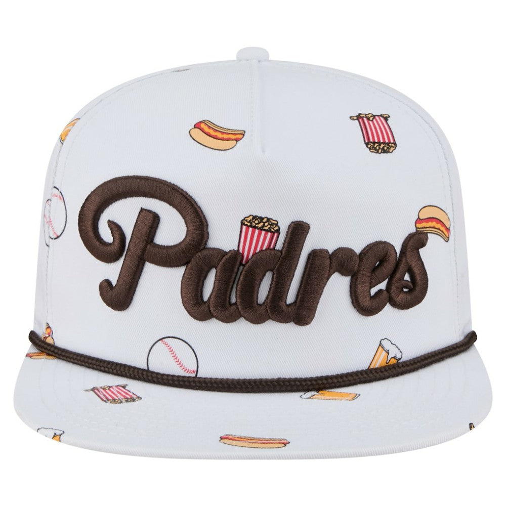 San Diego Padres Team Cheer Rope 19TWENTY Adjustable Hat - White | New Era