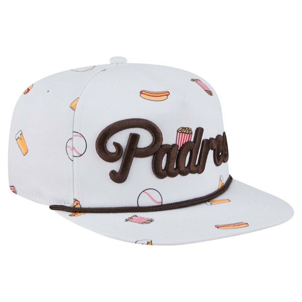 San Diego Padres Team Cheer Rope 19TWENTY Adjustable Hat - White | New Era