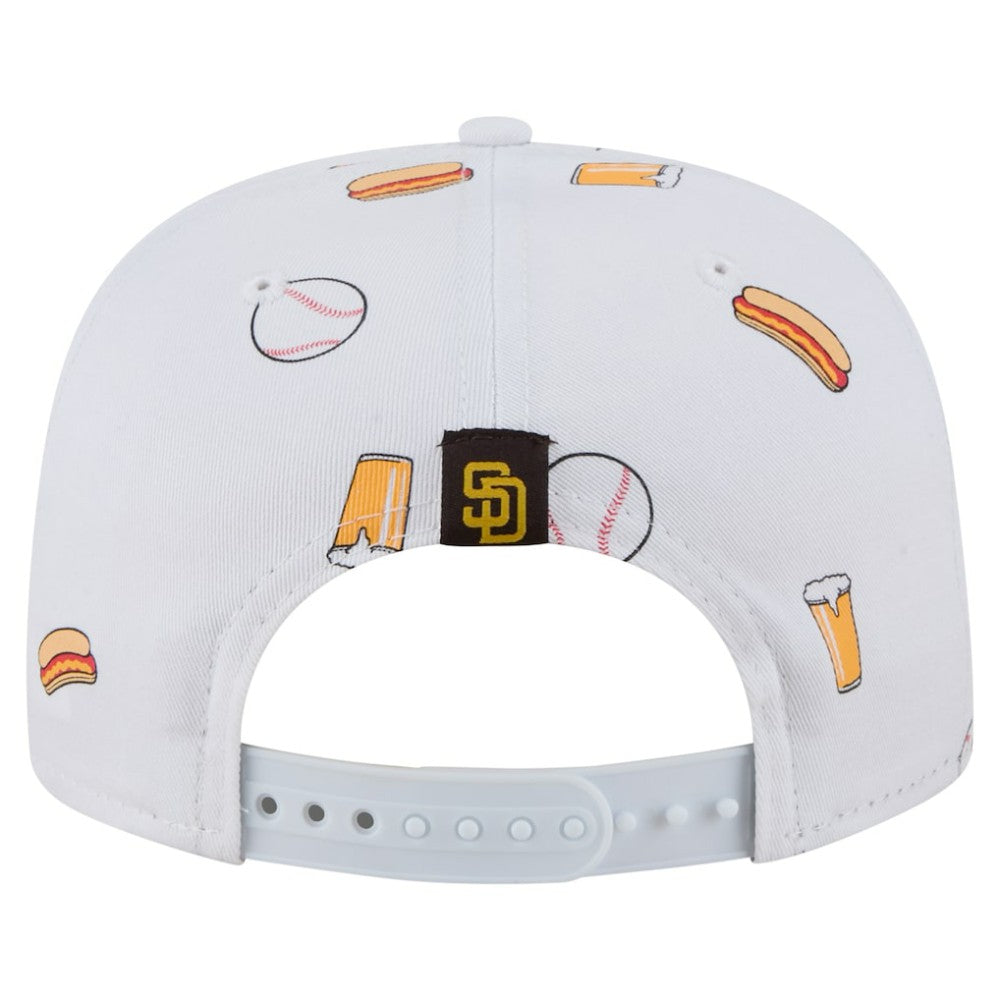 San Diego Padres Team Cheer Rope 19TWENTY Adjustable Hat - White | New Era