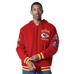NFL Kansas City Chiefs G-III Sports by Carl Banks Power Forward Commemorative Full-Zip Hooded Jacket