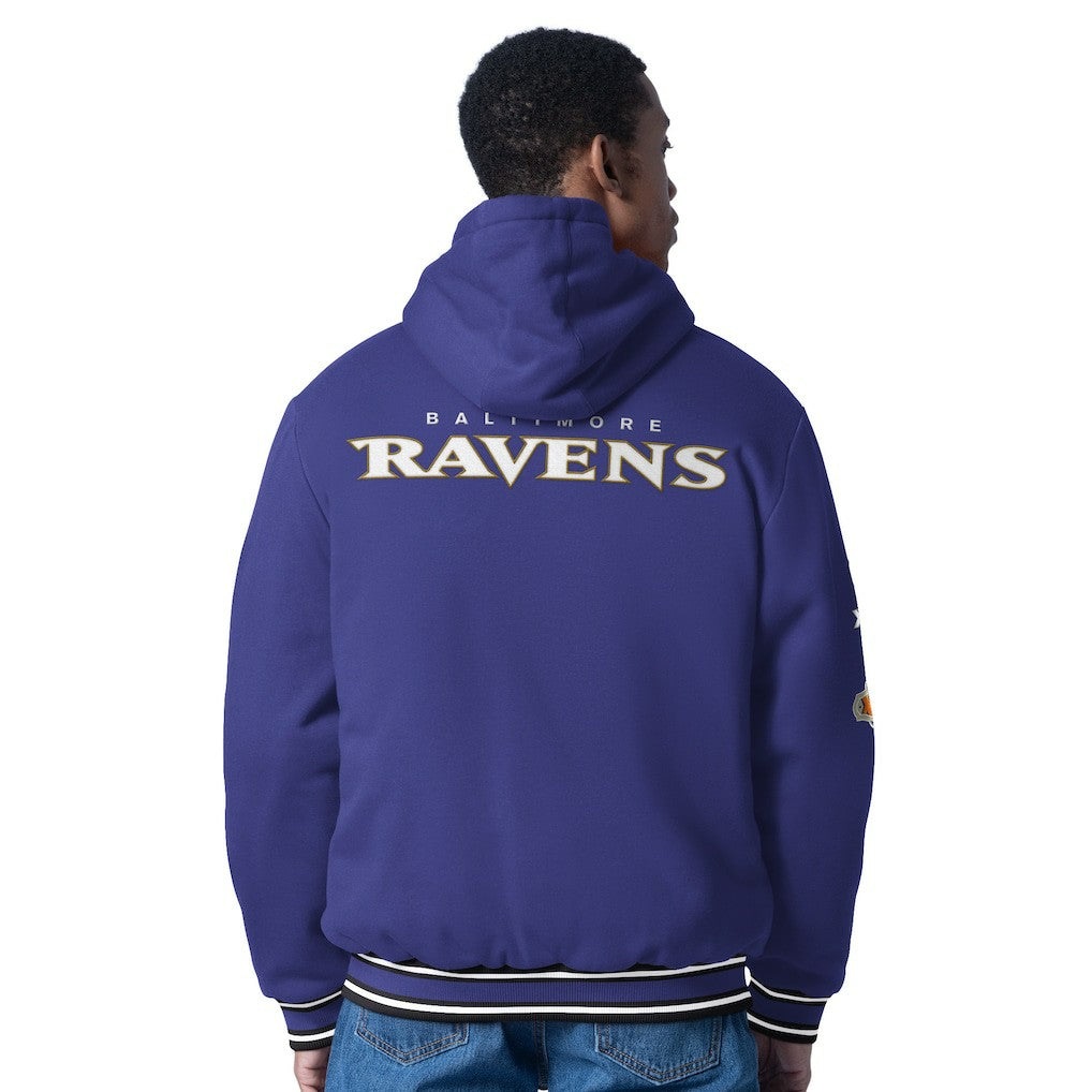 NFL Baltimore Ravens G-III Sports by Carl Banks Power Forward Commemorative Full-Zip Hooded Jacket