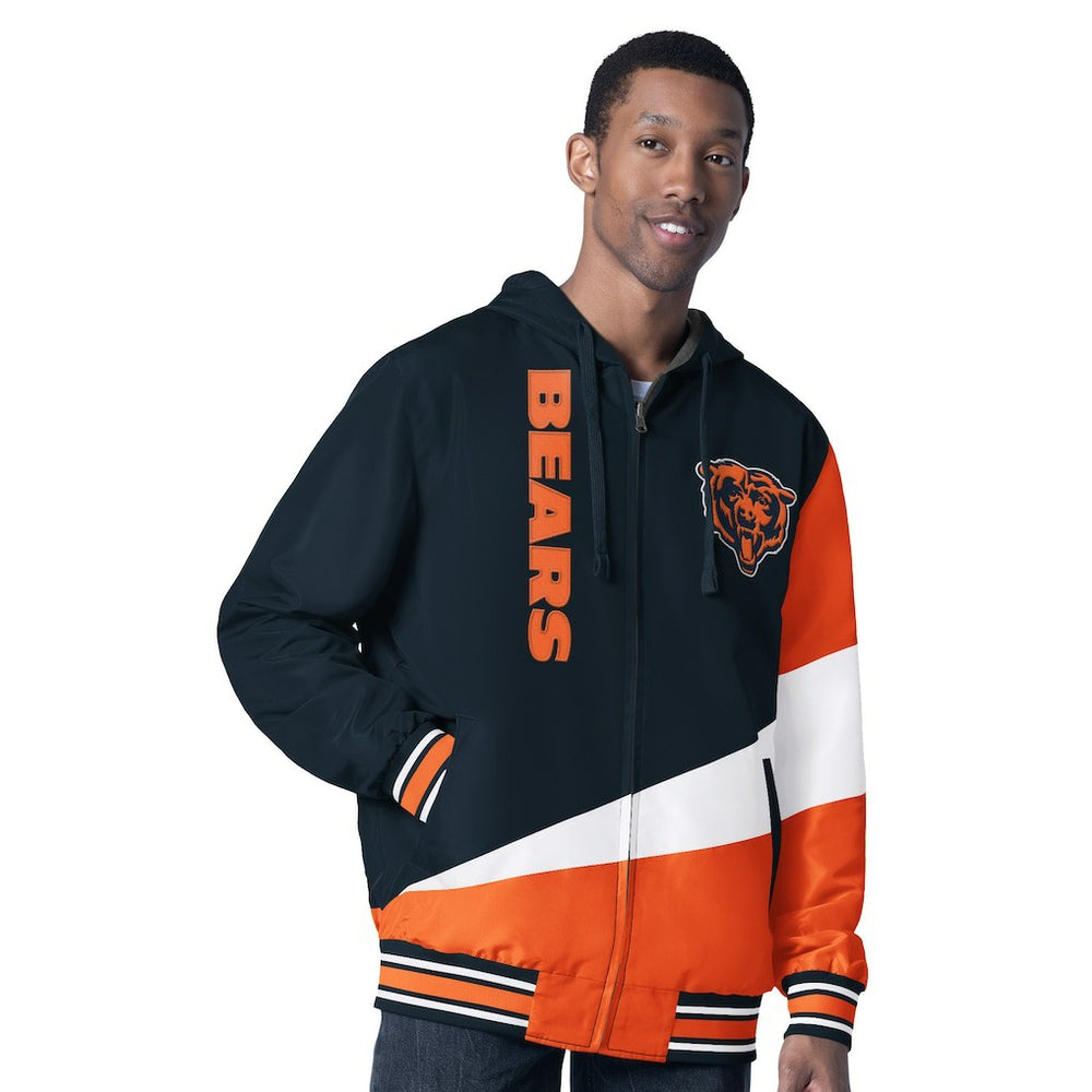 NFL Chicago Bears G-III Sports by Carl Banks Dual Threat Reversable Full-Zip Hooded Jacket