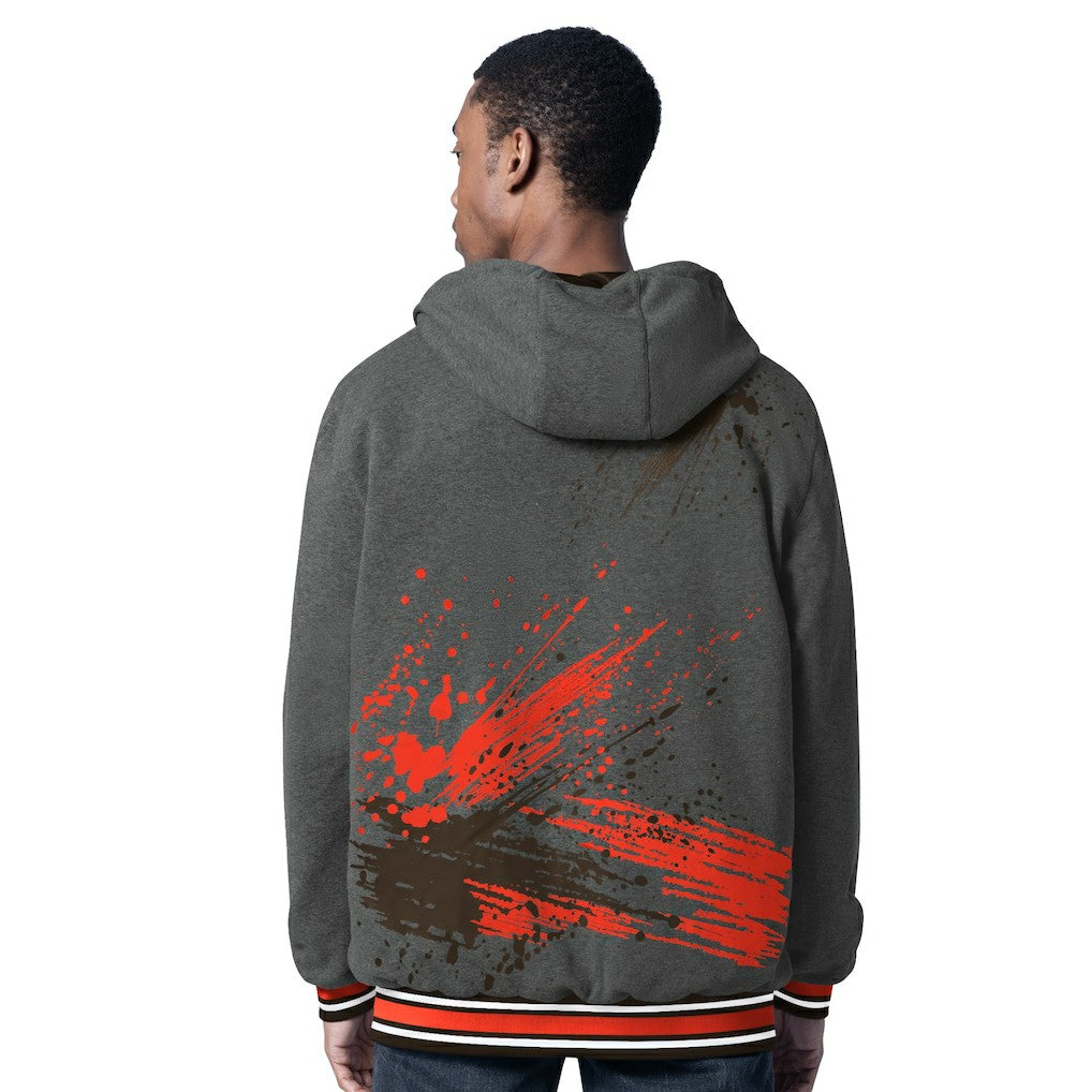 NFL Cleveland Browns G-III Sports by Carl Banks Dual Threat Reversable Full-Zip Hooded Jacket