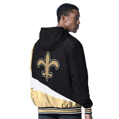 NFL New Orleans Saints G-III Sports by Carl Banks Dual Threat Reversable Full-Zip Hooded Jacket