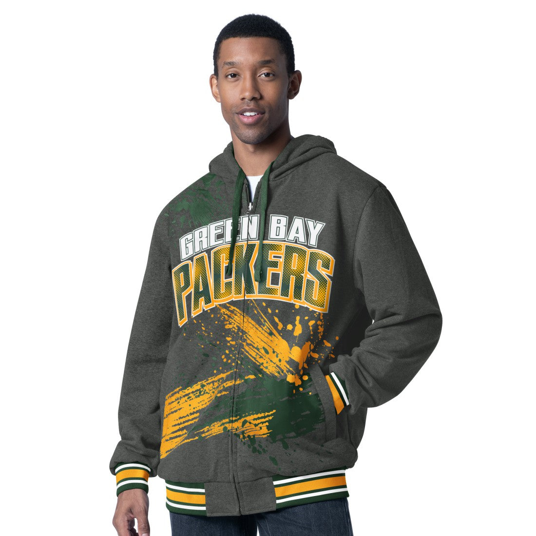 NFL Green Bay Packers G-III Sports by Carl Banks Dual Threat Reversable Full-Zip Hooded Jacket
