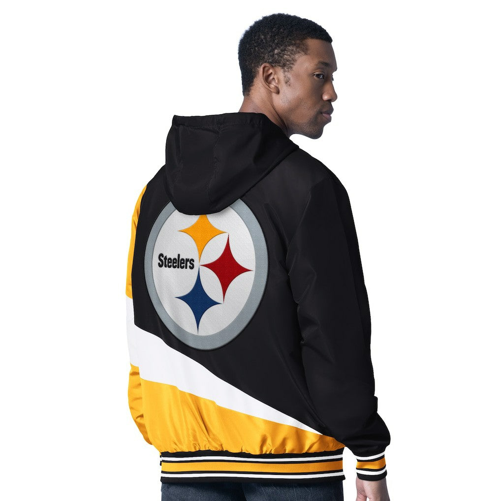 NFL Pittsburgh Steelers G-III Sports by Carl Banks Dual Threat Reversable Full-Zip Hooded Jacket