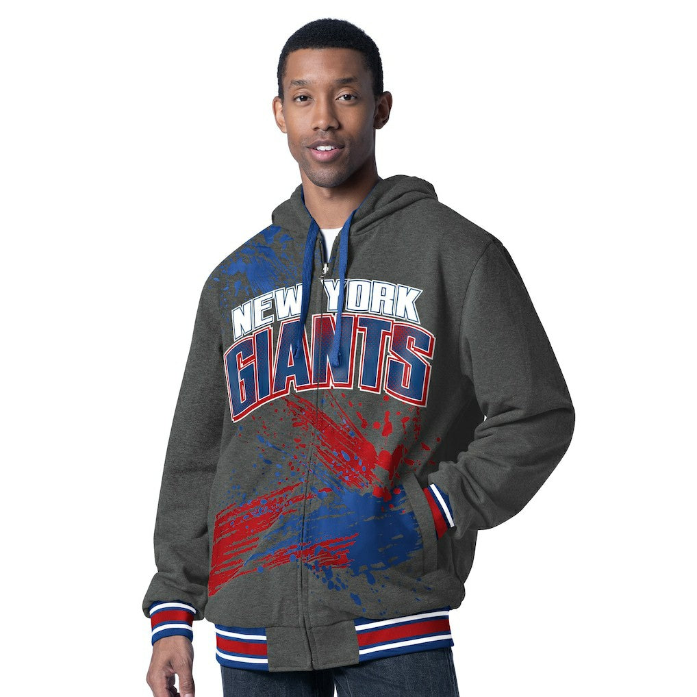 NFL New York Giants G-III Sports by Carl Banks Dual Threat Reversable Full-Zip Hooded Jacket