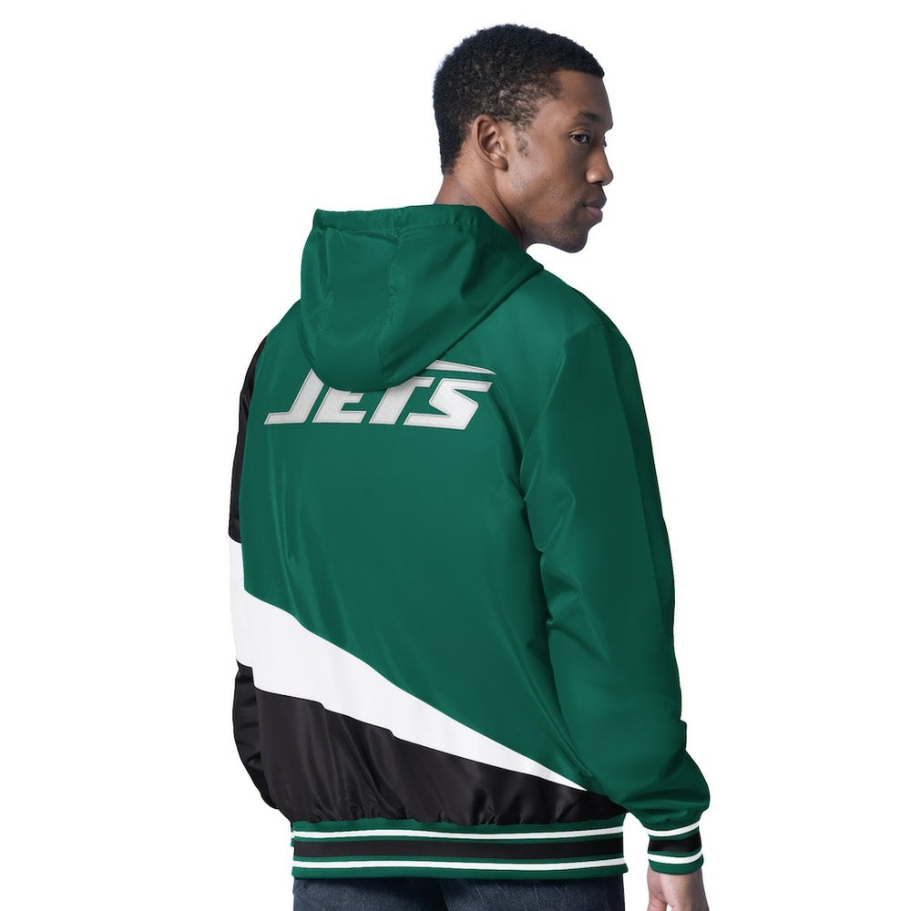 NFL New York Jets G-III Sports by Carl Banks Dual Threat Reversable Full-Zip Hooded Jacket