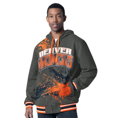 NFL Denver Broncos G-III Sports by Carl Banks Dual Threat Reversable Full-Zip Hooded Jacket
