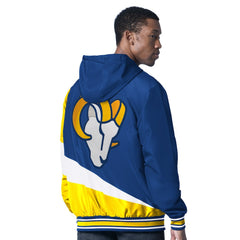 NFL Los Angeles Rams G-III Sports by Carl Banks Dual Threat Reversable Full-Zip Hooded Jacket
