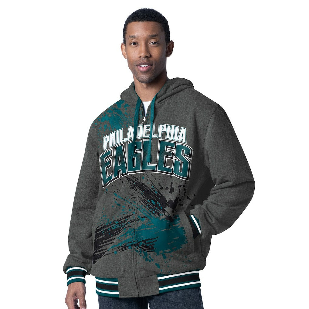 NFL Philadelphia Eagles G-III Sports by Carl Banks Dual Threat Reversable Full-Zip Hooded Jacket