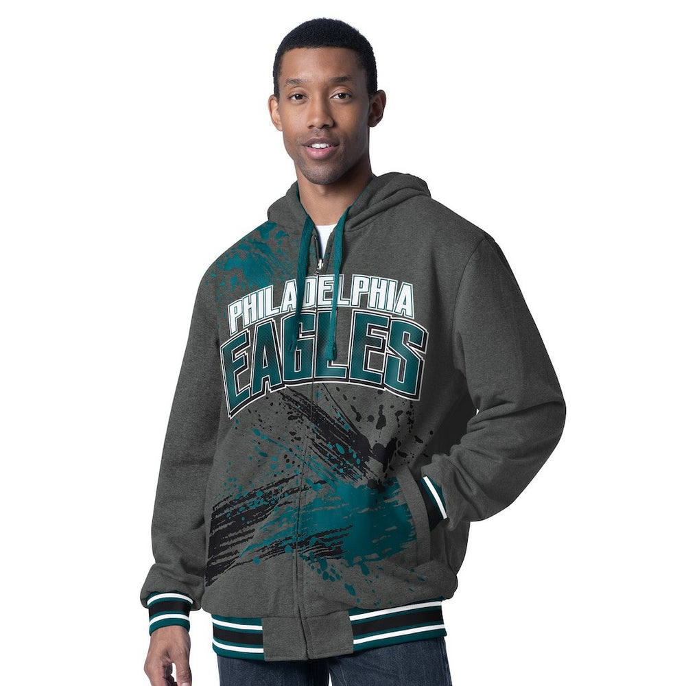 NFL Philadelphia Eagles G-III Sports by Carl Banks Dual Threat Reversable Full-Zip Hooded Jacket