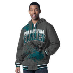 NFL Philadelphia Eagles G-III Sports by Carl Banks Dual Threat Reversable Full-Zip Hooded Jacket
