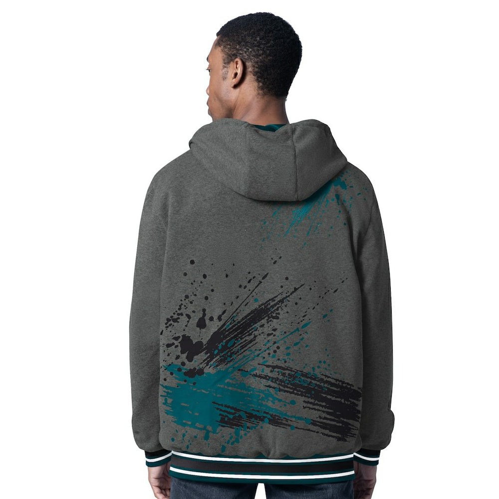 NFL Philadelphia Eagles G-III Sports by Carl Banks Dual Threat Reversable Full-Zip Hooded Jacket