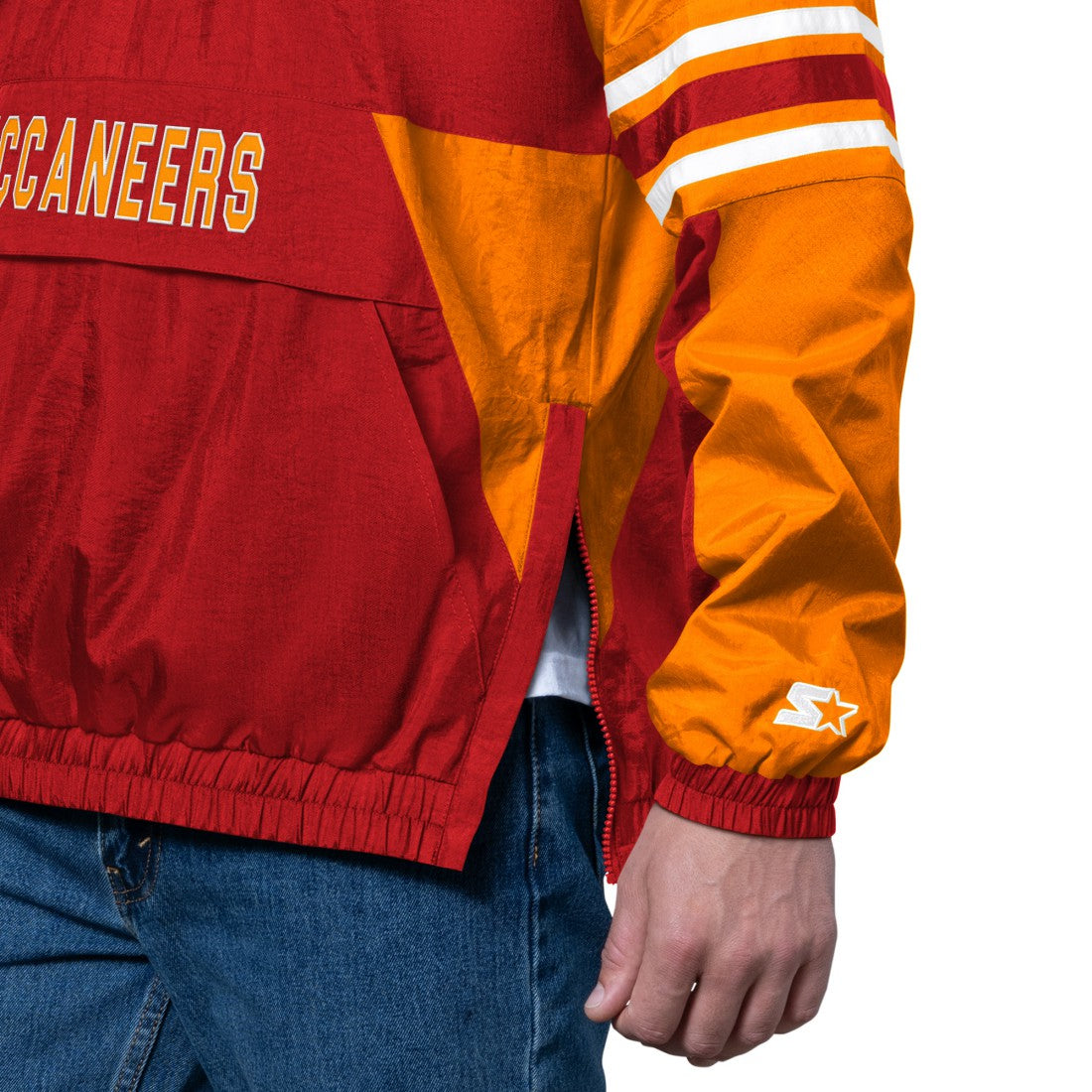 NFL Tampa Bay Buccaneers Starter Vintage Logo Prospect Half-Zip Pullover