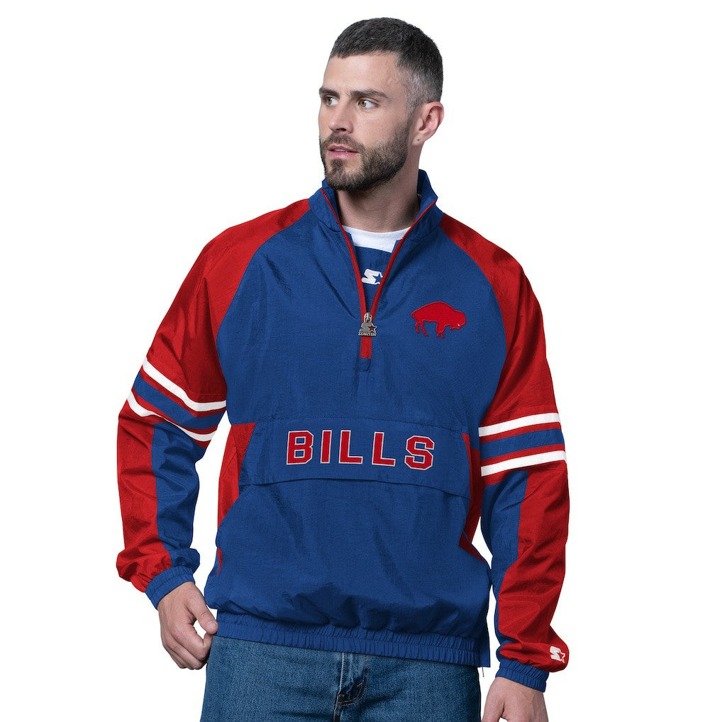 NFL Buffalo Bills Starter Vintage Logo Prospect Half-Zip Pullover