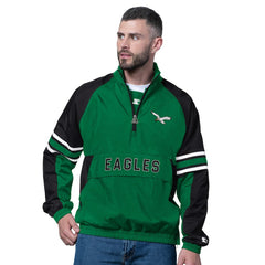 NFL Philadelphia Eagles Starter Vintage Logo Prospect Half-Zip Pullover