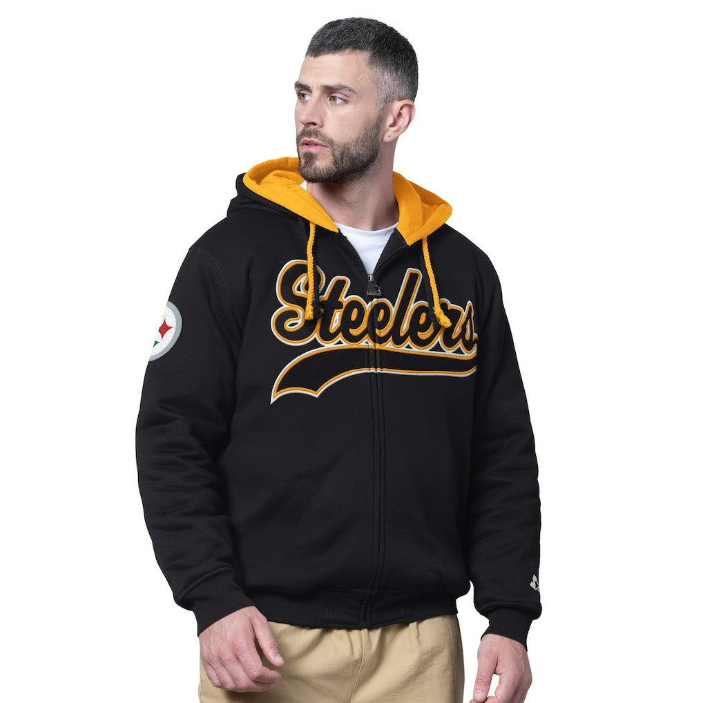 NFL Pittsburgh Steelers Starter Big Shot Full-Zip Double Hoodie
