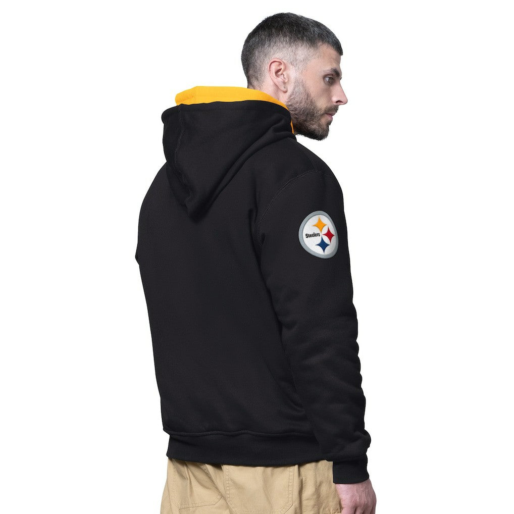 NFL Pittsburgh Steelers Starter Big Shot Full-Zip Double Hoodie