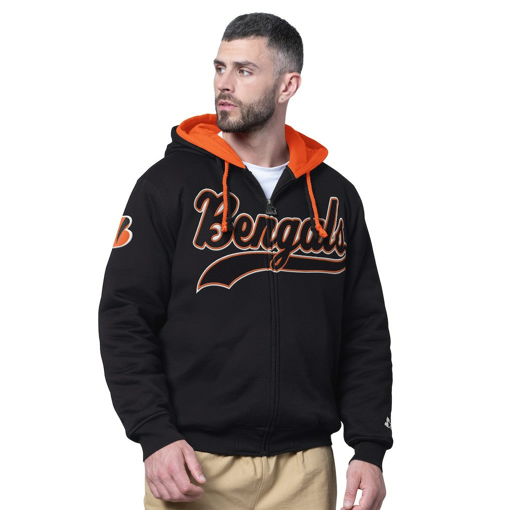 NFL Cincinnati Bengals Starter Big Shot Full-Zip Double Hoodie