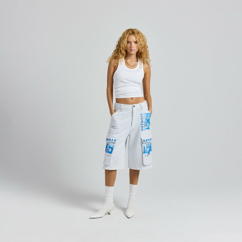 NFL Detroit Lions Off Season x NFL Women's Fleece Cargo Shorts