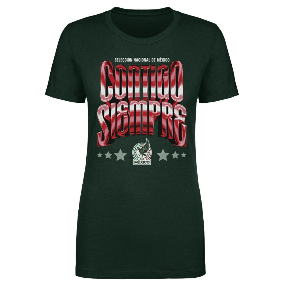 Mexico National Team 500 Level Women's Contigo Siempre Vintage T-Shirt / Soccer For sale