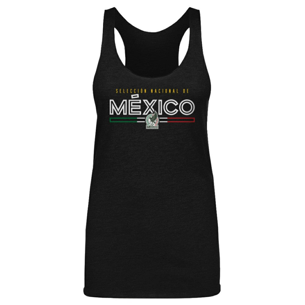 Mexico National Team 500 Level Women's Inline Tri-Blend Racerback Tank Top / Soccer New