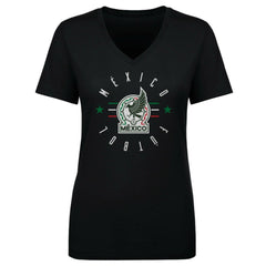 Mexico National Team 500 Level Women's Futbol V-Neck T-Shirt / Soccer Sale