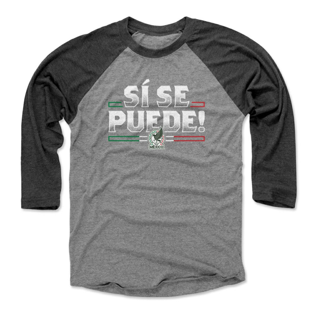 Mexico National Team 500 Level Unisex Si Se Puede Raglan 3/4-Sleeve Baseball T-Shirt / Soccer Sale