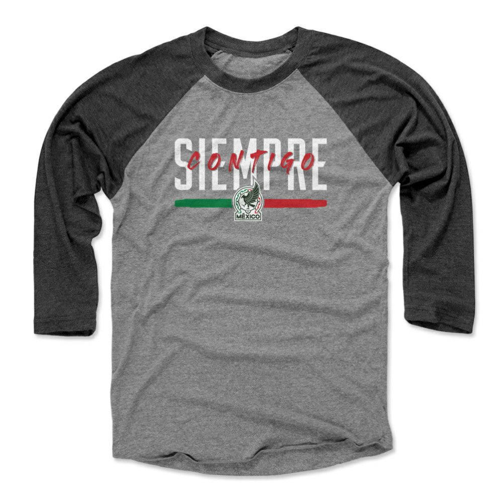 Mexico National Team 500 Level Siempre Contigo 3/4-Sleeve Tri-Blend Baseball T-Shirt / Soccer Hot sale