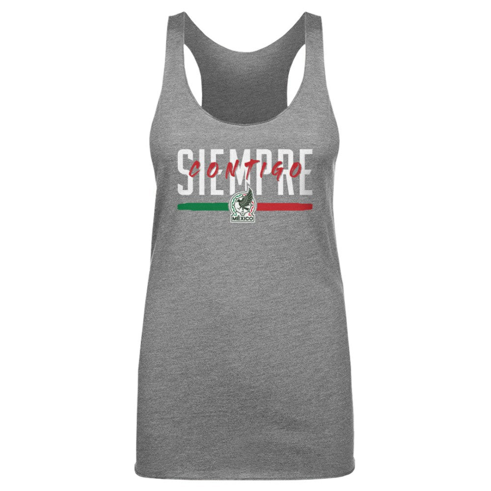 Mexico National Team 500 Level Women's Siempre Contigo Tri-Blend Tank Top / Soccer Sale