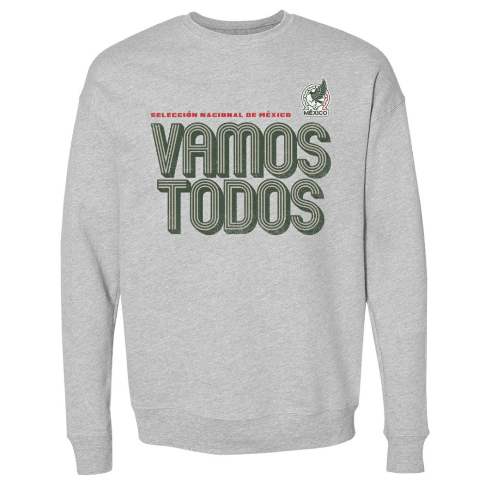 Mexico National Team 500 Level Vamos Todos Inline Bold Crewneck Sweatshirt / Soccer Discount