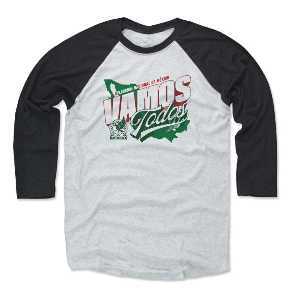 Mexico National Team 500 Level Vamos Todos 3/4-Sleeve Tri-Blend Baseball T-Shirt / Soccer Sale