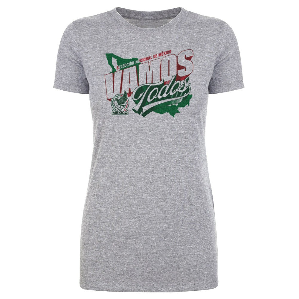 Mexico National Team 500 Level Women's Vamos Todos Country T-Shirt / Soccer Discount