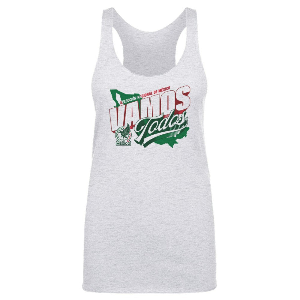 Mexico National Team 500 Level Women's Vamos Todos Country Tri-Blend Tank Top / Soccer Sale