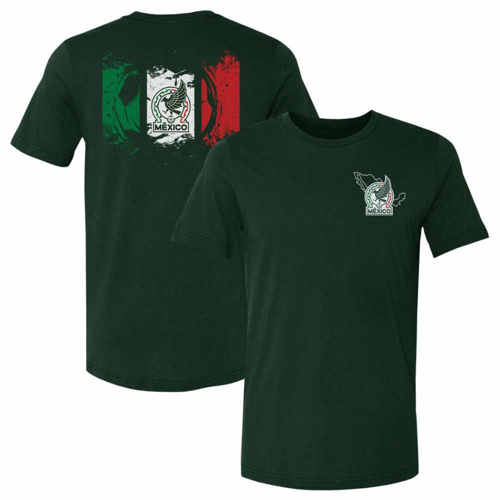 Mexico National Team 500 Level Grunge Flag F&B T-Shirt / Soccer Outlet