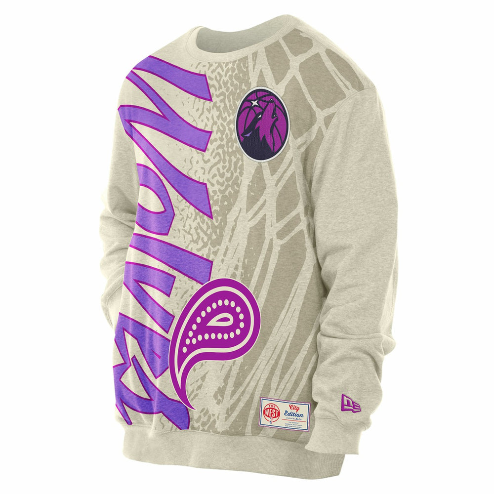 Minnesota Timberwolves 2025/26 City Edition Sweatshirt - Tan | New Era discount